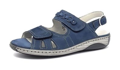 Waldläufer Garda 25 Damenschuhe Sandalette Blau Freizeit