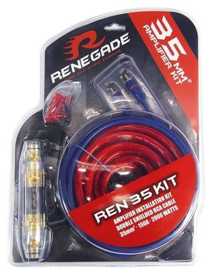 Renegade REN35KIT 35mm² Kabelkit für Verstärker Wirekit Anschluss Set