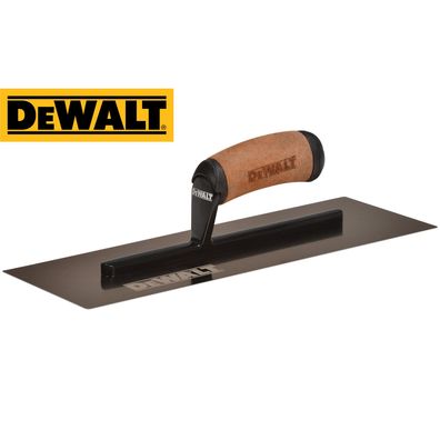 DeWalt Glätt- Gipserkelle 14" EStahl Leder Griff 120x360x0,7 flache Klinge 2-962