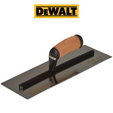 DeWalt 14"/356mm Gipser- Fugenkelle EdelStahl Leder Griff 0,5mm gebogen 2-987