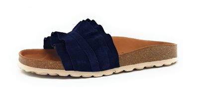 Verbenas Rocio Roda Damenschuhe Pantoletten Bequem Pantolette Blau Freizeit