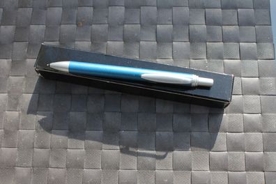 Druckbleistift, Bleistift 0,5 mm; Aluminium, blau/ silberfarben