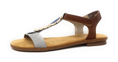 Rieker Damenschuhe Sandale Grau