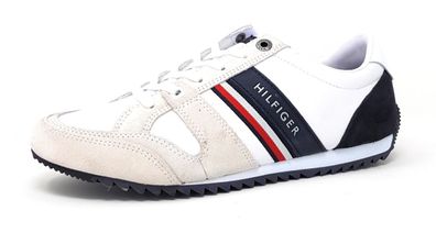 Tommy Hilfiger Essential Herrenschuhe Freizeitschuhe Sneaker Weiß