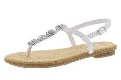 Rieker Damenschuhe Sandalen Bequem Sandalette Weiß