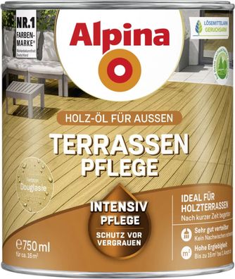 Alpina Holz-Öl für Außen Terrassen Pflege Douglasie 750 ml