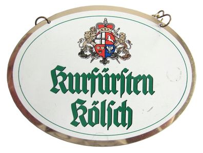 Kurfürsten Kölsch - Zapfhahnschild - 10,3 x 7,6 cm -Kunststoff