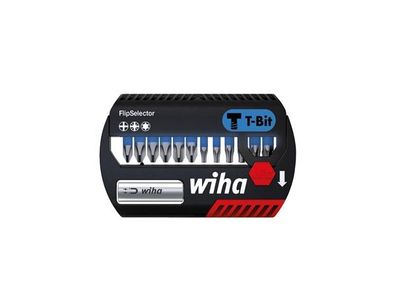 Wiha Bit Set FlipSelector T-Bit 25 mm Phillips, Pozidriv, TORX® 13-tlg. 1/4" (41824)