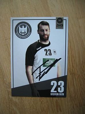 DHB Handball Nationalmannschaft Steffen Fäth - handsigniertes Autogramm!!!
