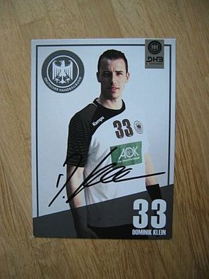 DHB Handball Nationalmannschaft Dominik Klein - handsigniertes Autogramm!!!
