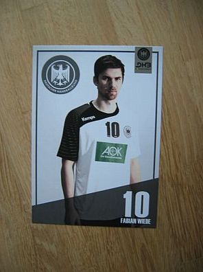 DHB Handball Nationalmannschaft Fabian Wiede - Autogrammkarte!!!