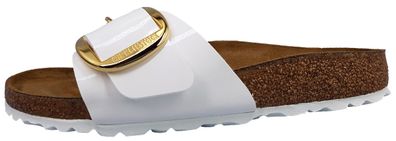 Birkenstock Big Buckle Damenschuhe Hausschuhe Pantolette Weiß Freizeit