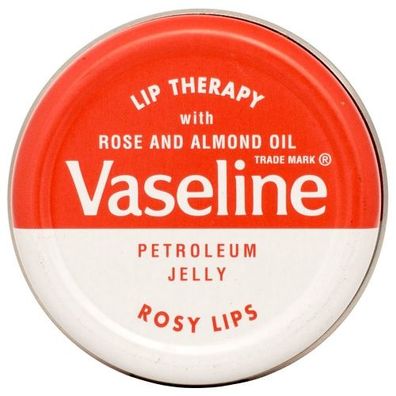 12x Vaseline Lip Therapy Petroleum Jelly Rosy Lips Lippenbalsam 20g