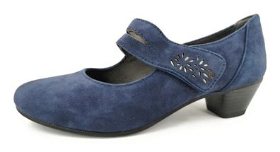 Jana Damenschuhe Halbschuhe Bequem Pumps Blau Freizeit