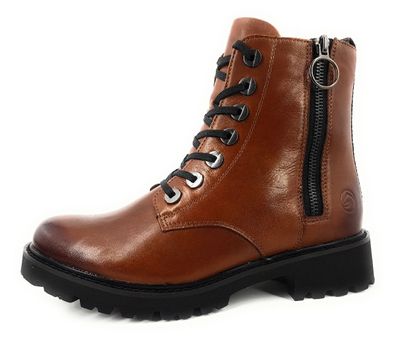 Remonte Damenschuhe Stiefeletten Schnürer Stiefel Braun Freizeit