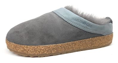 Haflinger Snowbird Damenschuhe Hausschuhe Pantolette Grau Freizeit