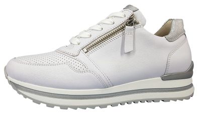 Gabor Comfort 50 weiß silber Damenschuhe Schnürschuhe Sportive Sneaker Weiß