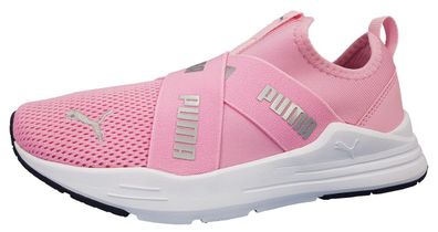 Puma Wired Run JR Slip On Sportschuhe Kinder Sneaker Laufschuh Rosa Freizeit