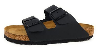 Birkenstock Arizona SFB Birkoflor Damenschuhe Hausschuhe Pantolette Schwarz Freizeit