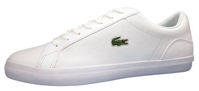 Lacoste Lerond BL21 Herrenschuhe Schnürschuhe Sneaker Weiß Freizeit