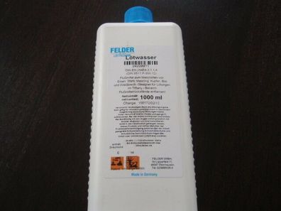 Felder Lötwasser ZD für Zink 1000ml Lötwasser Dachdecker NEU