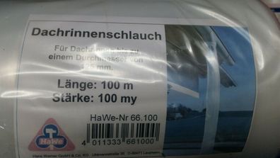 0,34€/ m)100m Fallrohrprovisorium Fallrohrschlauch, Dachrinnenschlauch d=125mm