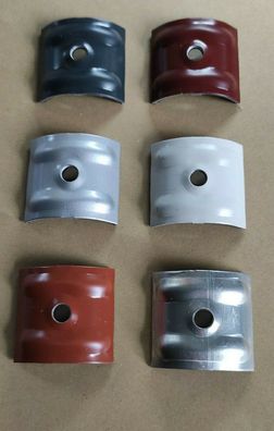 Kalotten Aluminium 24° für Sinus Profil 76/18 Wellplatten vers. RAL Farben