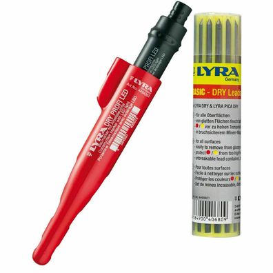 Lyra Dry Profi LED Tieflochmarker + Ersatzminen Graphite Art. Nr.4494302/4499102