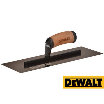 DeWalt Glätt- Gipserkelle 14" EStahl Ledergriff 120x360x0,7 flache Klinge 2-962