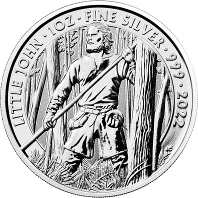 Royal Mint Little John 2022 Mythen und Legenden 1 oz 999 Silber Feinsilber (3)