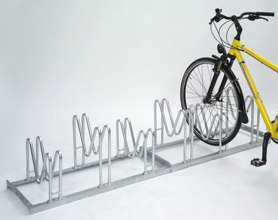 Fahrradständer Multi - Parker für 3 Fahrräder Bügelparker mit Hoch / Tief