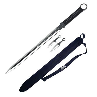 Ninja Schwert mit 2 Kunai und Nylonband