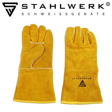 Stahlwerk Schweißer Handschuhe aus hitzebeständigem und robustem Echtleder