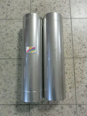Edelstahl Schornsteinsystem Rohr 1000 mm DN 110 Heizwert / Kaminofen
