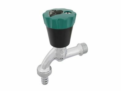 Schlösser Wasser Safe DN 20 Wasserhahn abschliessbar Schlüssel Schlauchver. grün