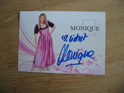 Schlagerstar Monique - handsigniertes Autogramm!!!