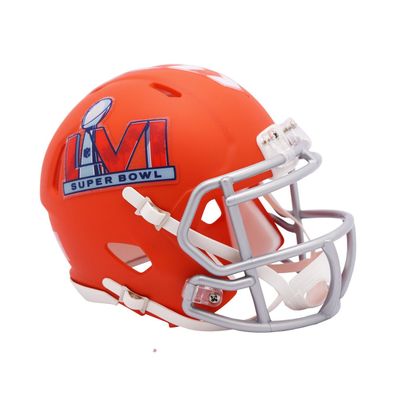 NFL Superbowl LVI Mini Helm Speed Riddell Footballhelm LA orange Super Bowl L.A.