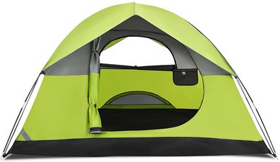 2-4 Personen Campingzelt Doppelschicht, Kuppelzelt Winddicht, Camping Tent, Wurfzelt