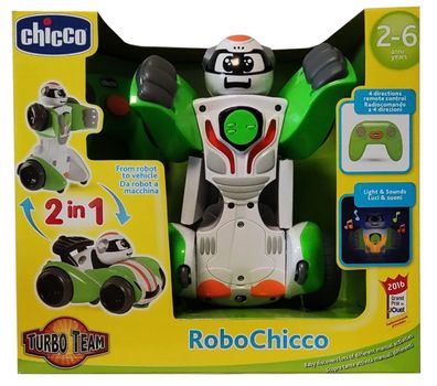 Chicco 78230 Turbo Team RoboChicco elektronischer Roboter mit Fernbedienung, Lic