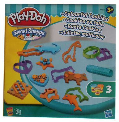 Hasbro A7656 Play-Doh Knete Sweet Shoppe Bunte Cookies mit Ausstechförmchen