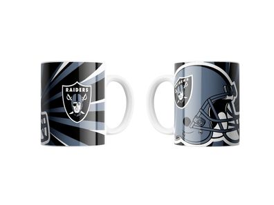 NFL Las Vegas Raiders Kaffeetasse Tasse Kaffeebecher Helm 4260753232271 450ml 15oz