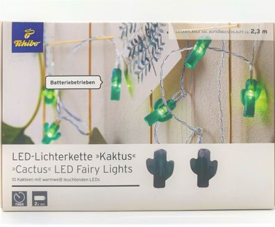 Tchibo LED-Lichterkette "Kaktus" 2,3m Warmweiß mit Timer