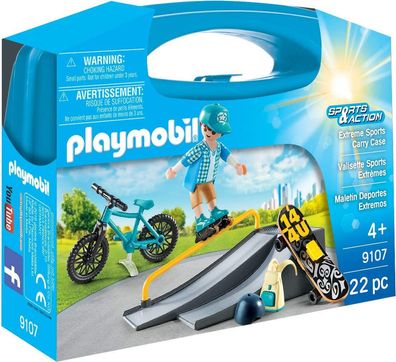Playmobil 9107 Tragetasche Spielzeug Sports & Action Mitnehmkoffer Carry Case