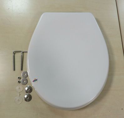 Ideal Standard WC Sitz Eurovit Toilette weiss Standard mit Edelstahlscharnieren