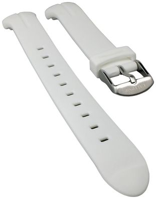 Calypso Uhrenarmband | Kunststoff weiß glatt weich für Modell K5727/1