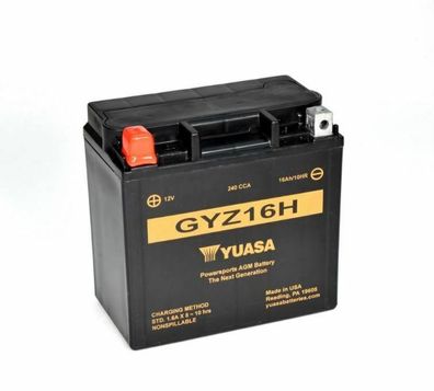 YUASA GYZ16H 12V16,8Ah A240 Motorradbatterie High Performance Hochwertig