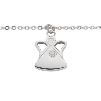 Energetix Halskette mit Anhänger Diamant 3820-1, Größe S-L, Silberton Magnetschmuck