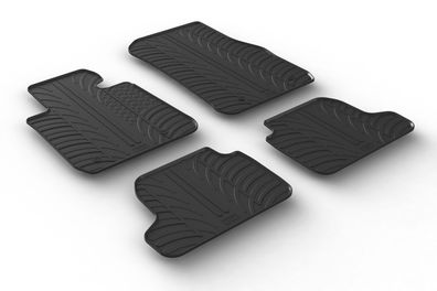 Design Gummi Fußmatten passend für BMW 2er Coupe F22, M235, M240, M2 2014>Gummimatten
