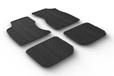 Design Gummi Fußmatten passend für Audi A4, S4, RS4 B5 1997-2001 Passform Gummimatten