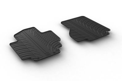 Design Gummi Fußmatten passend für Nissan e-NV 200 Bus, Kastenwagen, Evalia 07.2014>
